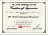 Daihatsu — Special Contribution — Category: Production Support